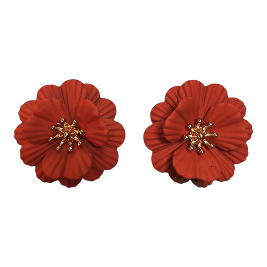 Poppy Earring Set (Orange)