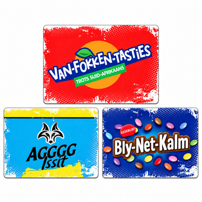Local is Lekker Fridge Magnets Large Set of 3 (D)