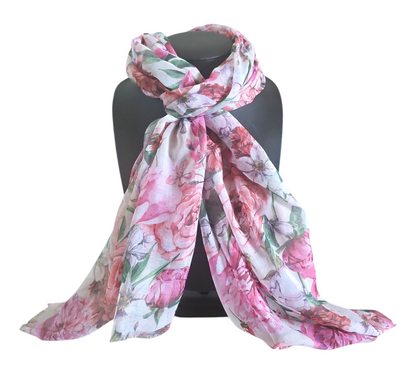 ELEGANT FLORAL SCARF #1