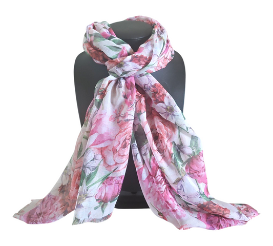 ELEGANT FLORAL SCARF #1 — view 2