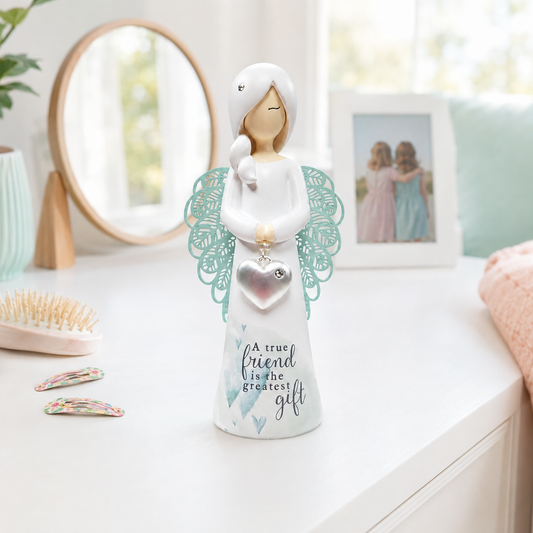 "A true friend is the greatest gift" ANGEL FIGURINE