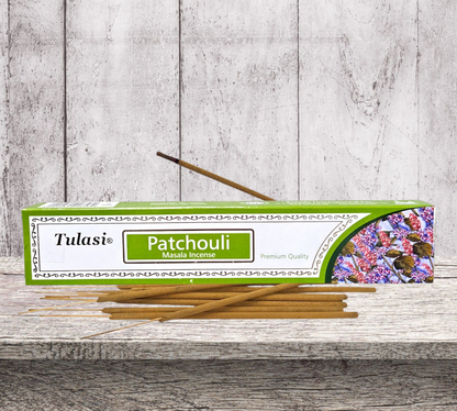 Tulasi PATCHOULI Masala (Hand Rolled) Incense Sticks