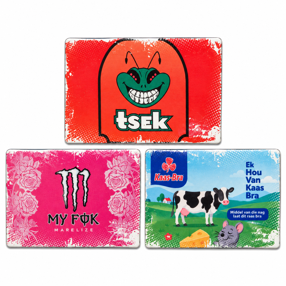 Local is Lekker Fridge Magnets Large Set of 3 (G)