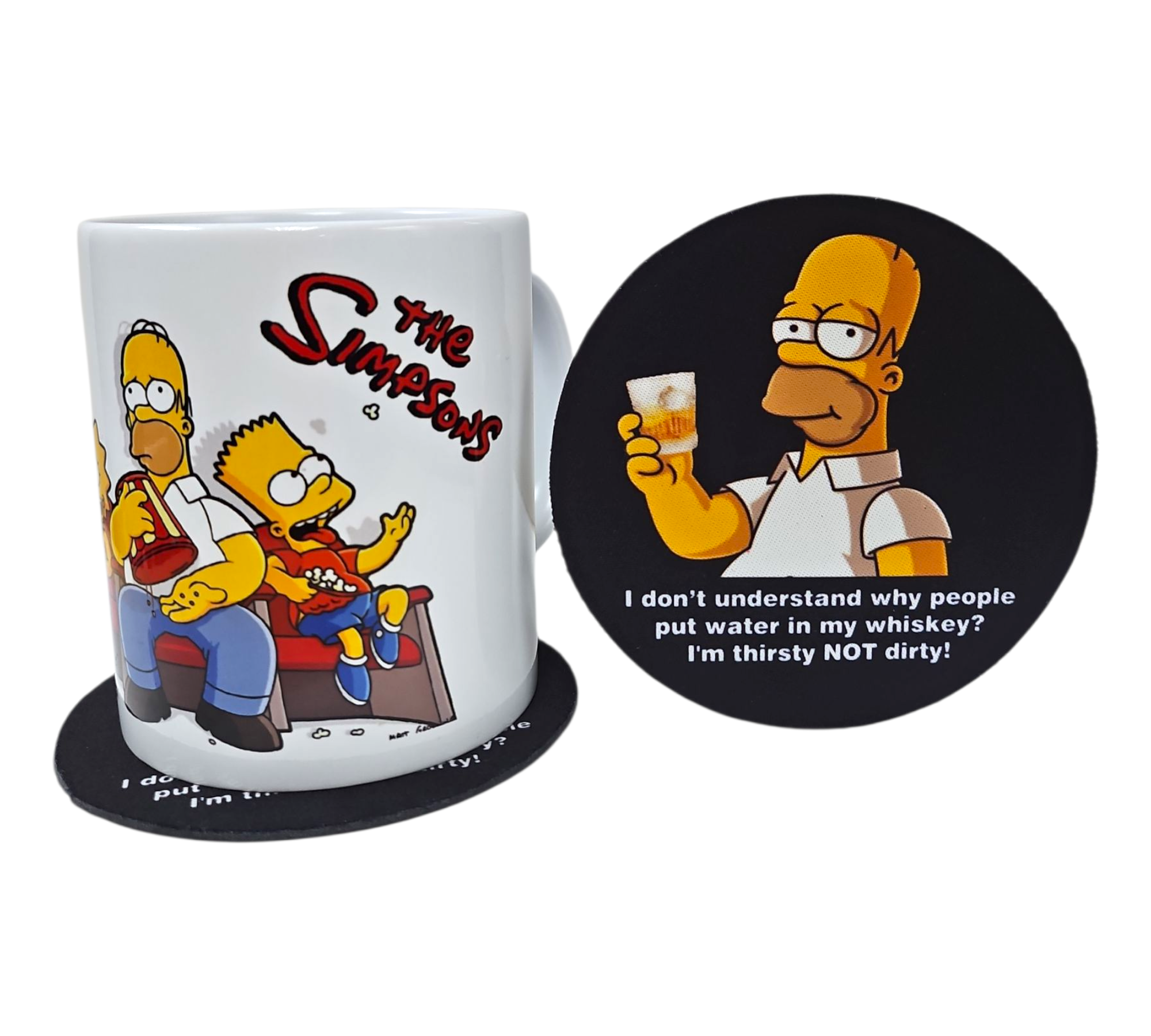 THE SIMPSONS MUG & COASTER SET – Giftsatsa