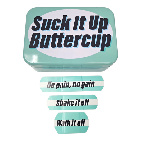 Suck It Up Buttercup Tinned Plasters
