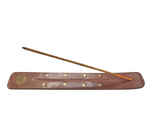 FLAT WOODEN INCENSE HOLDER — view 2