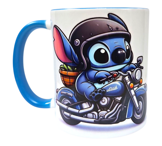 STITCH MOTORBIKE MUG