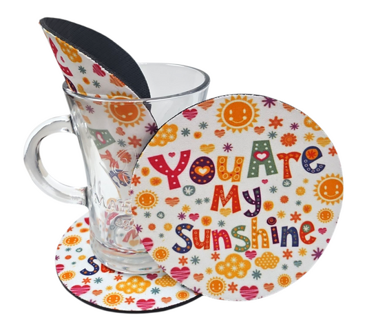YOU ARE MY SUNSHINE (SUN) COASTER — view 2