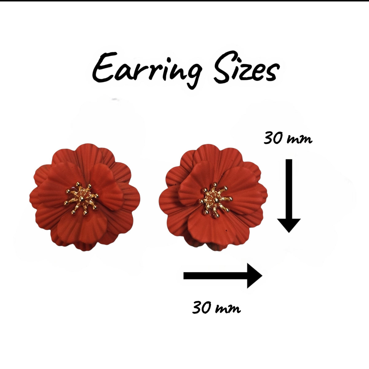 Poppy Earring Set (Orange) — view 2