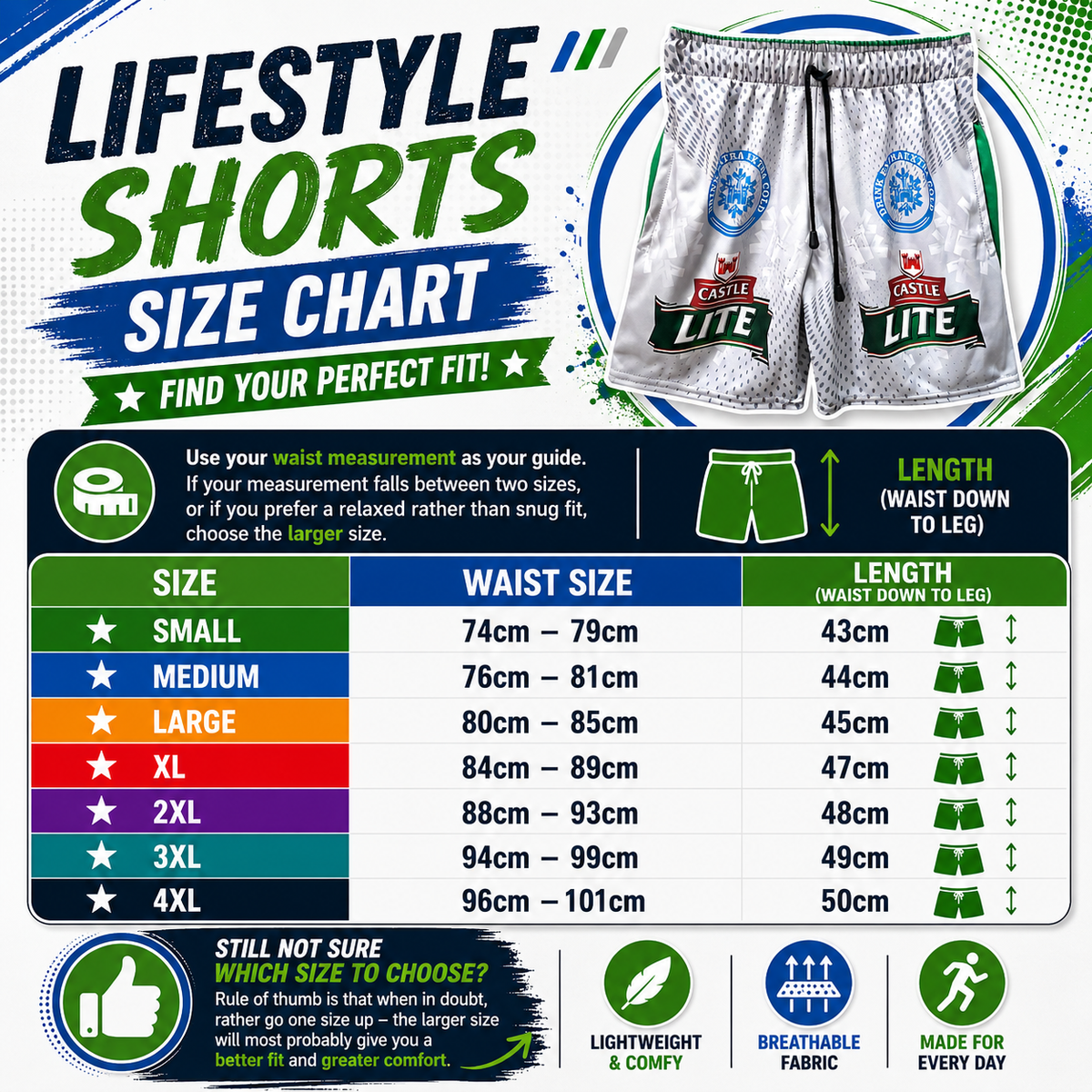 Men's CASTLE LIGHT Lifestyle Shorts — view 4