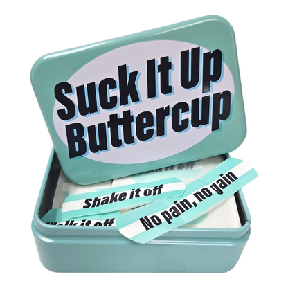 Suck It Up Buttercup Tinned Plasters