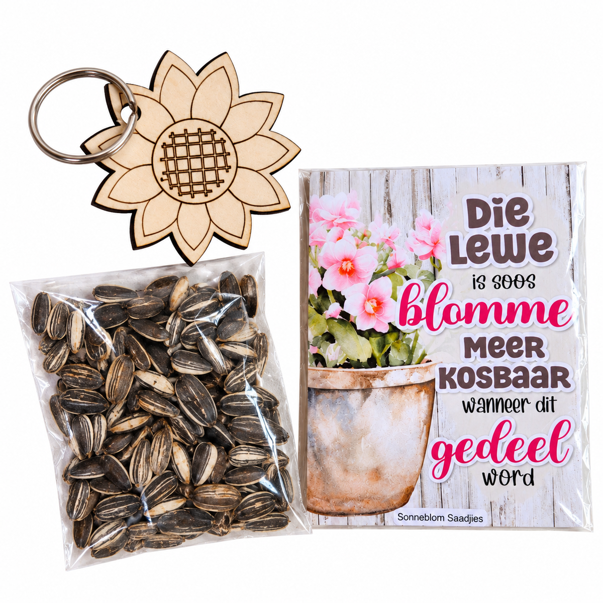 Vriendskapsaadjies met Sonneblom Sleutelhouer