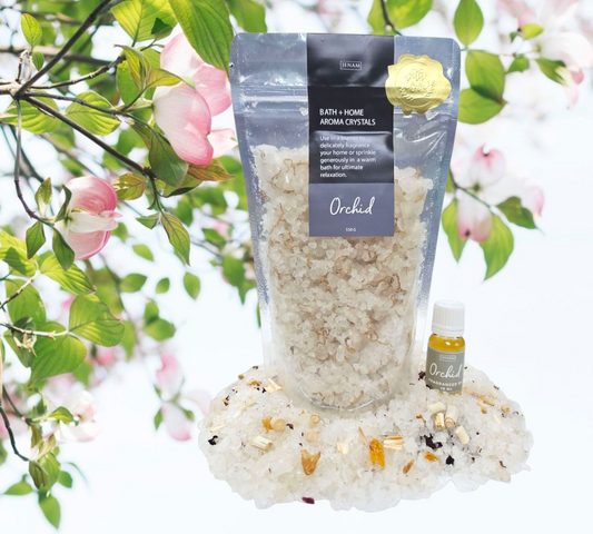 ORCHID BATH CRYSTALS/ FRAGRANCE OIL COMBO