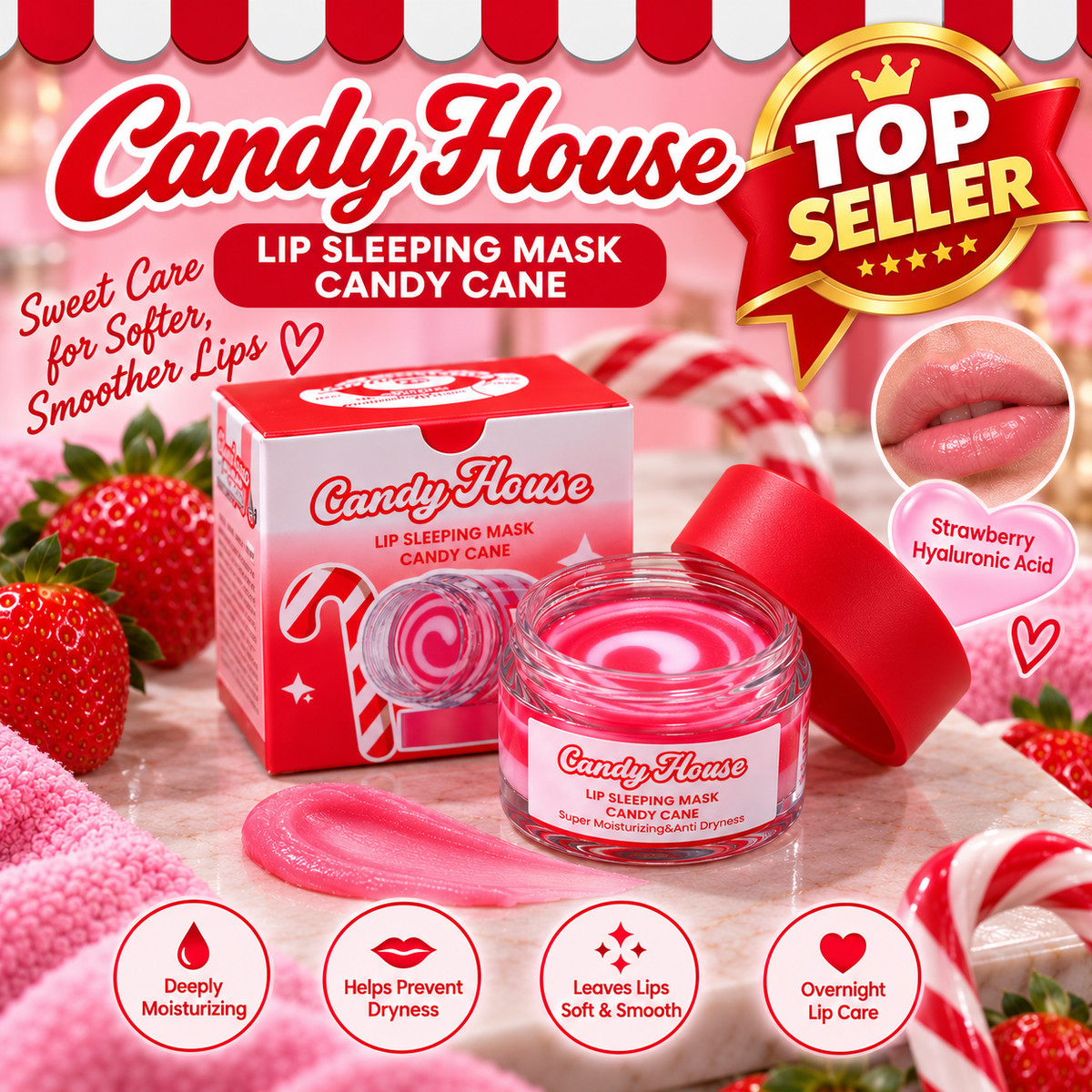 Strawberry Hyaluronic Lip Mask (20gr)