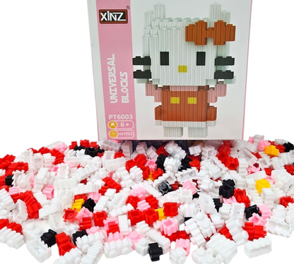 HELLO KITTY 3D PUZZLE BLOCK SET (467 Blocks)
