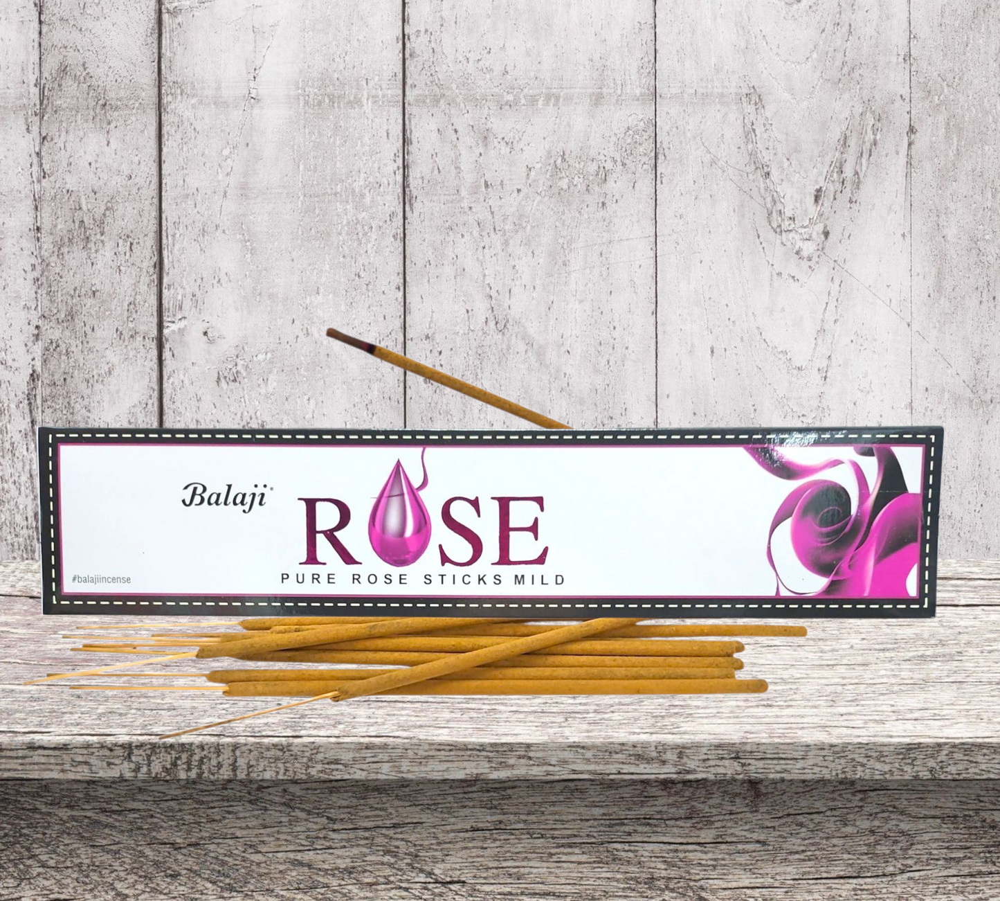 Balaji ROSE Masala (Hand Rolled) Incense