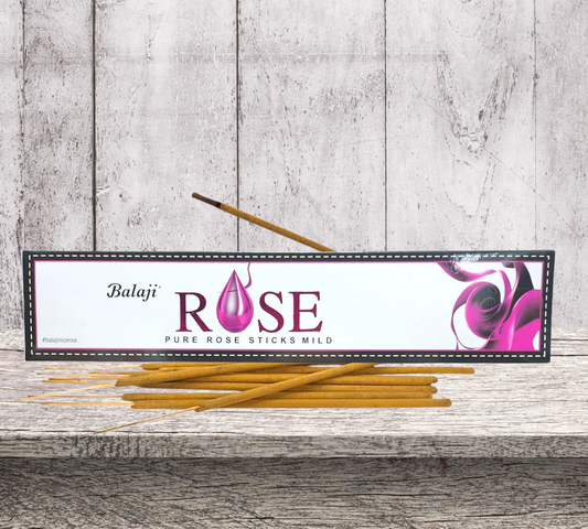 Balaji ROSE Masala (Hand Rolled) Incense