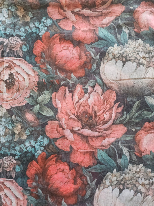 ELEGANT FLORAL SCARF #2 — view 2