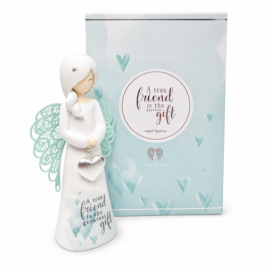 "A true friend is the greatest gift" ANGEL FIGURINE — view 2
