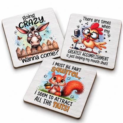 Sarcastic Coasters Set of 3 (E)