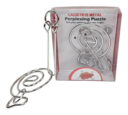 SPIRAL MAZE METAL PUZZLE (H) — view 2