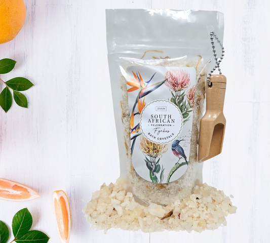 South African Celebration BATH CRYSTALS with Wooden Spoon