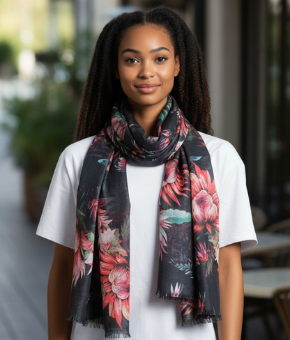 ELEGANT FLORAL SCARF #17