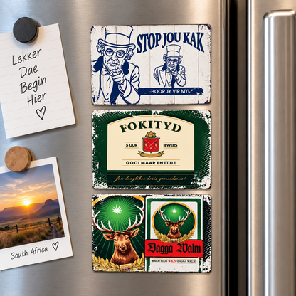 Local is Lekker Fridge Magnets Large Set of 3 (E)