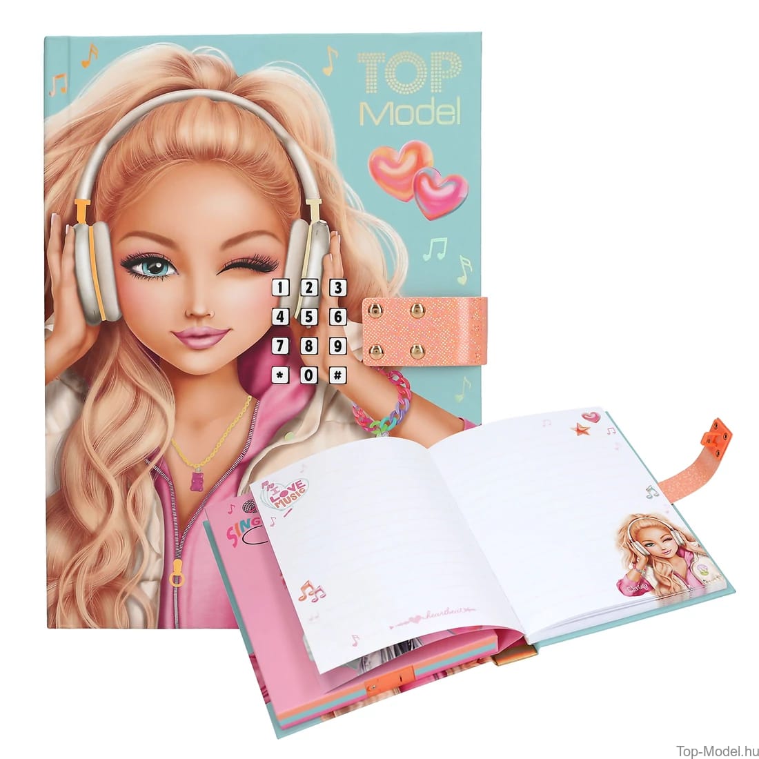 Top Model Secret Diary with Digital Code and Music