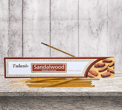 Tulasi SANDALWOOD Masala (Hand Rolled) Incense Sticks