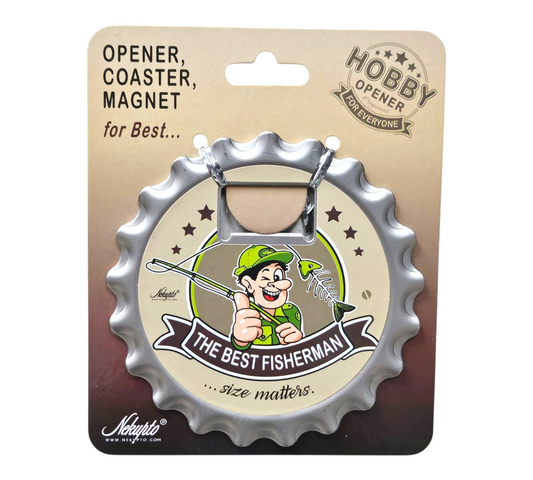 THE BEST FISHERMAN Opener/Coaster/Magnet